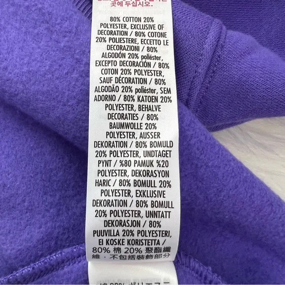 Disney Parks Ariel Purple Crewneck Sweatshirt - Size 2X - New Without Tags - Picture 6 of 6